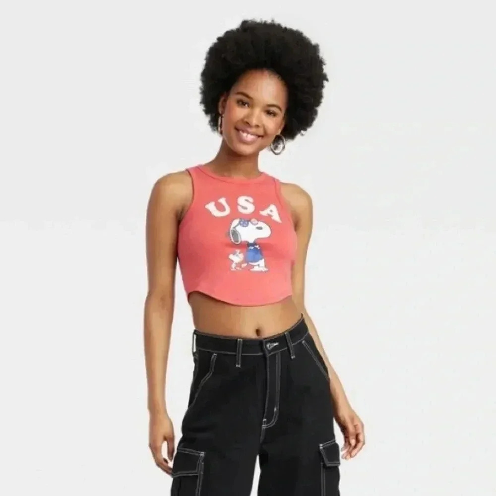 Snoopy USA Baby Tank